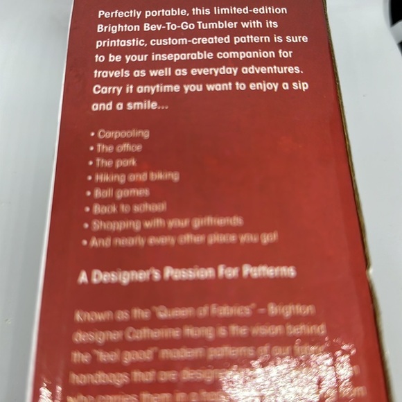 Collectible Rare Brighton “Bev to Go” NIB 17 Fl oz Hot or Cold - Picture 3 of 7